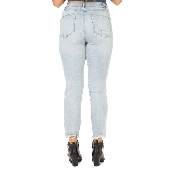 REWASH JUNIOR SUPER HIGH RISE MOM Jeans Size 7/ 28 ~Perfectly Fits The Waist~ - Picture 5 of 9